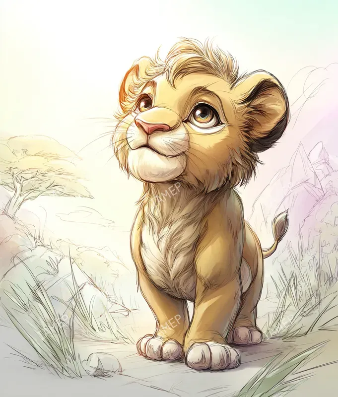 Softglow Storybook Animals Midjourney Prompt | PromptBase