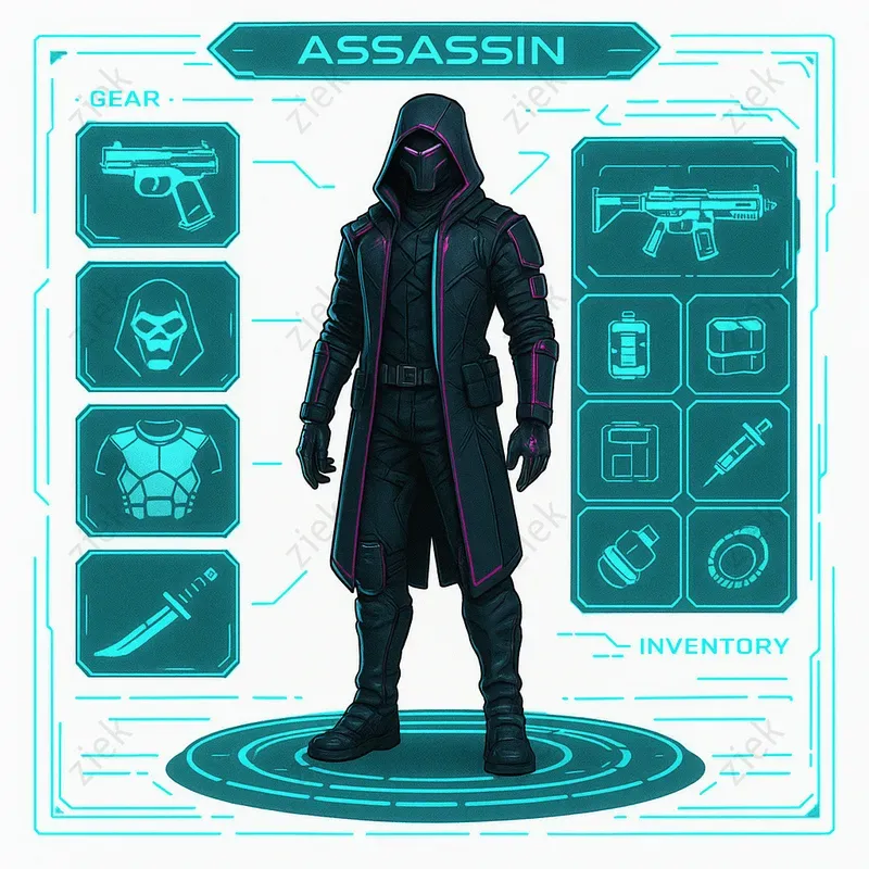 Characters Loadout Uis ChatGPT Image Prompt | PromptBase