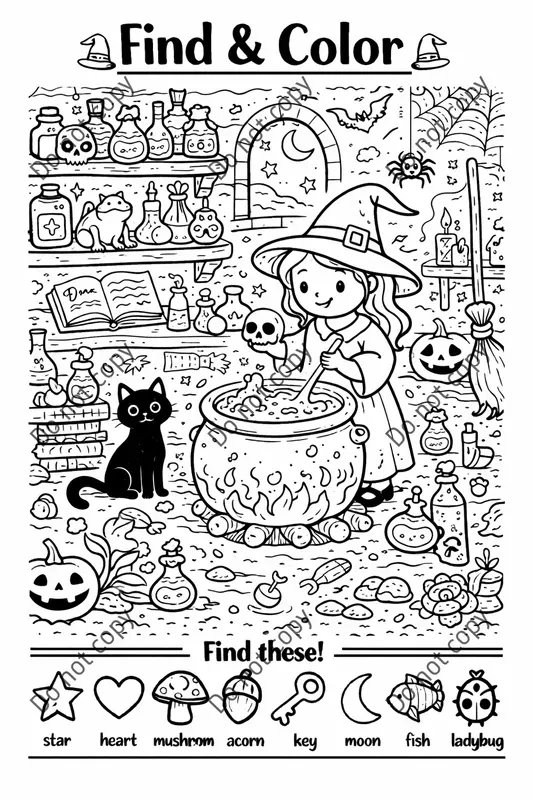 Find Color Activity Pages Any Themes ChatGPT Image Prompt | PromptBase