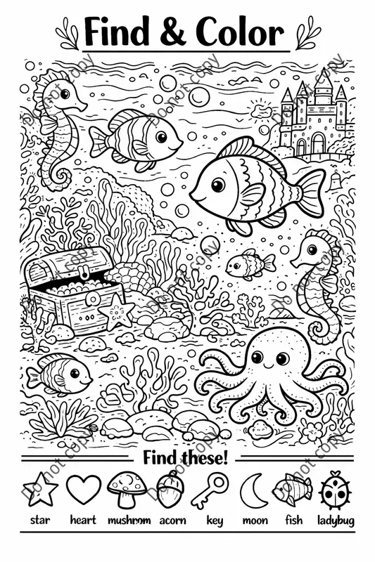 Find Color Activity Pages Any Themes ChatGPT Image Prompt | PromptBase
