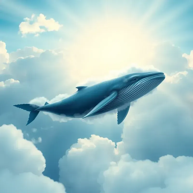Sea Animals Swimming Through The Clouds FLUX Prompt | PromptBase