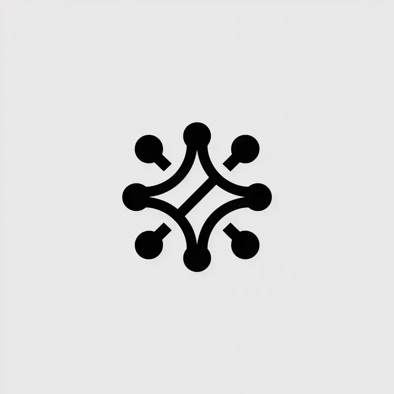 Minimalist Black Line Vector Logos Ideogram Prompt | PromptBase