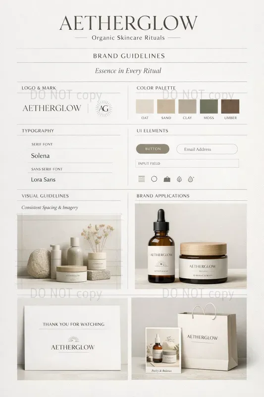 Identity Visual Prompt Ecommerce Brand Identity Visual Systems ChatGPT Image Prompt | PromptBase