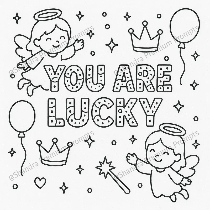 Positive Message Coloring Notes Positive Messages Coloring Book Pages ChatGPT Image Prompt | PromptBase