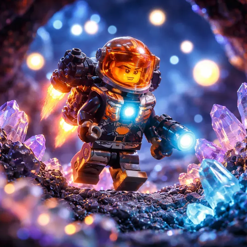 Cinematic Lego Minifigure Story Scenes ChatGPT Image Prompt | PromptBase
