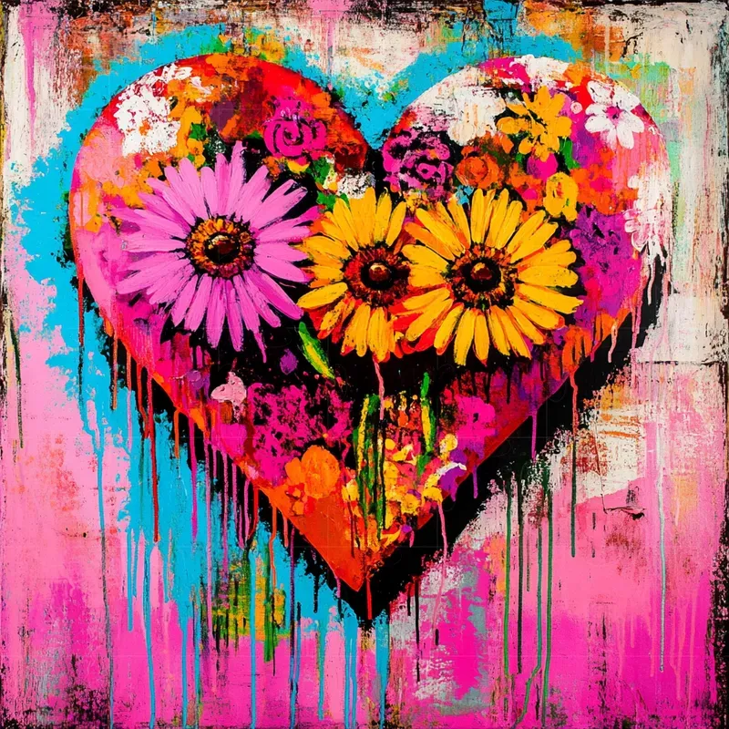 Surreal And Colorful Pop Art Oil Paintin Midjourney Prompt | PromptBase