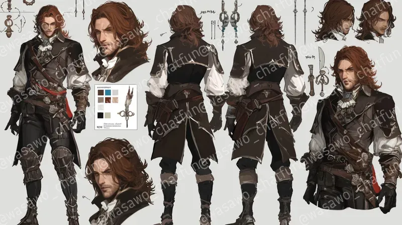 Complete Character Design Reference Sheets Midjourney Prompt | PromptBase
