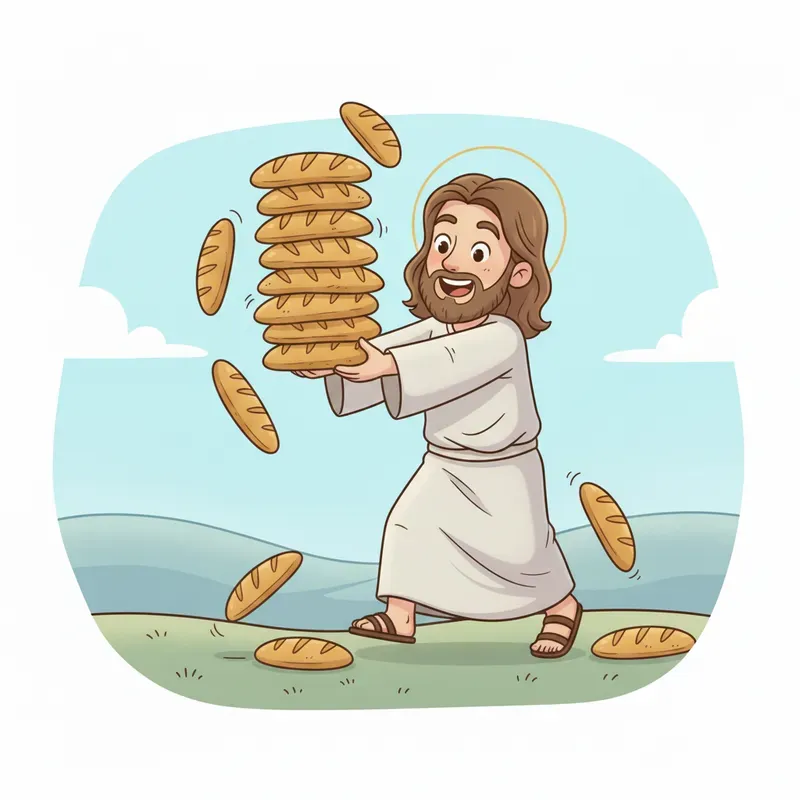 Holy Lols Jesus Cartoon Makers Gemini Image Prompt PromptBase