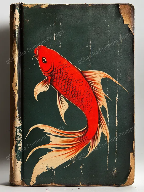 Torn Vintage Book Covers Midjourney Prompt | PromptBase