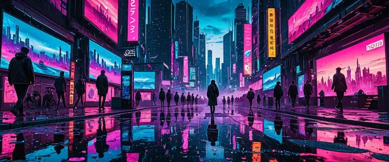 Cyberpunk Artistic Anime Wallpapers Stable Diffusion Prompt | PromptBase