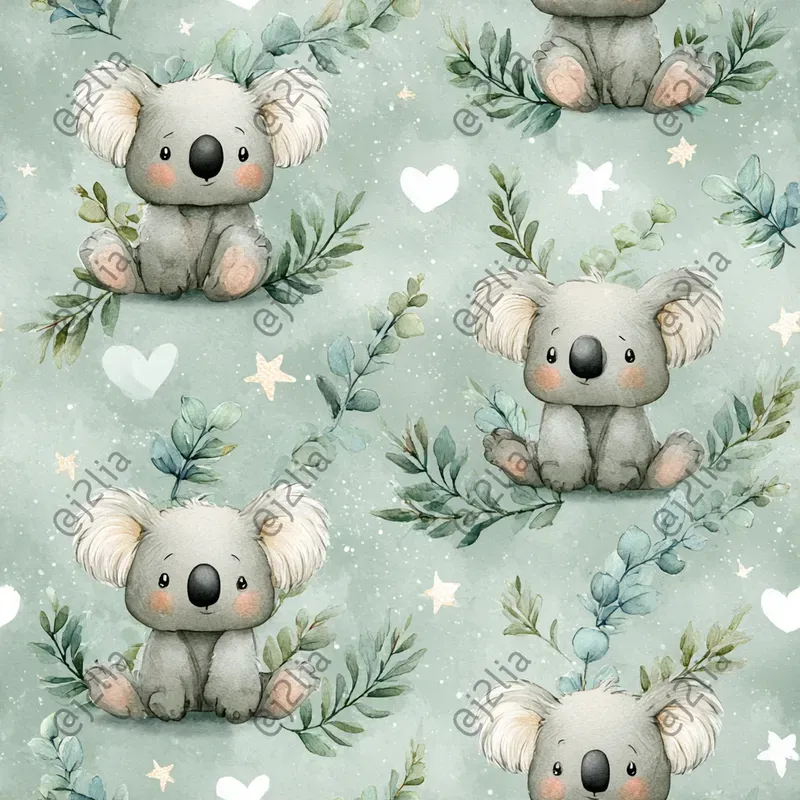 Watercolor Baby Animal Patterns Midjourney Prompt | PromptBase