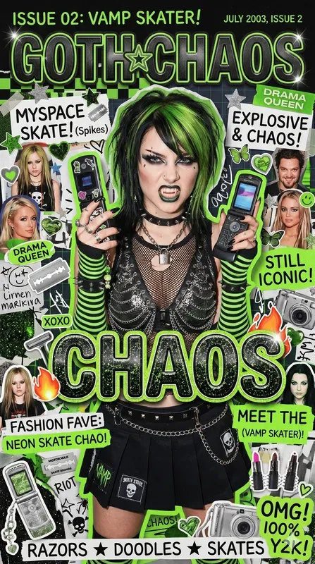 y2k ゴシップ誌 Y2k Chaos Magazine Covers Gemini Image Prompt | PromptBase
