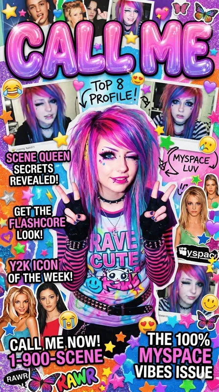 Y2k Chaos Magazine Covers Gemini Image Prompt | PromptBase