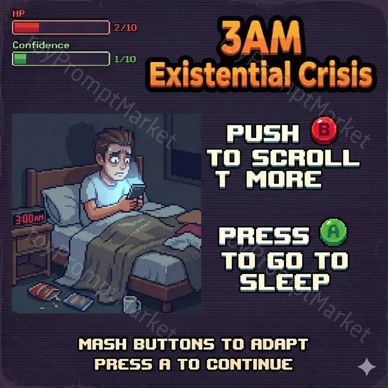 8 Bit Style Life Game Screens Gemini Image Prompt | PromptBase