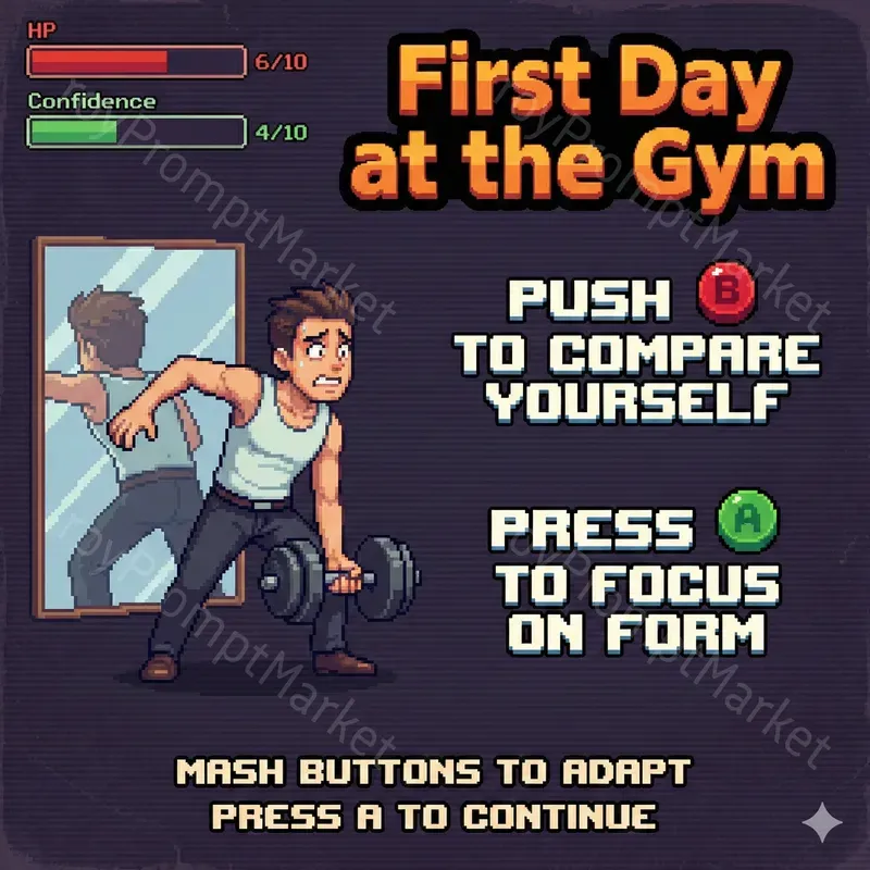 8 Bit Style Life Game Screens Gemini Image Prompt | PromptBase