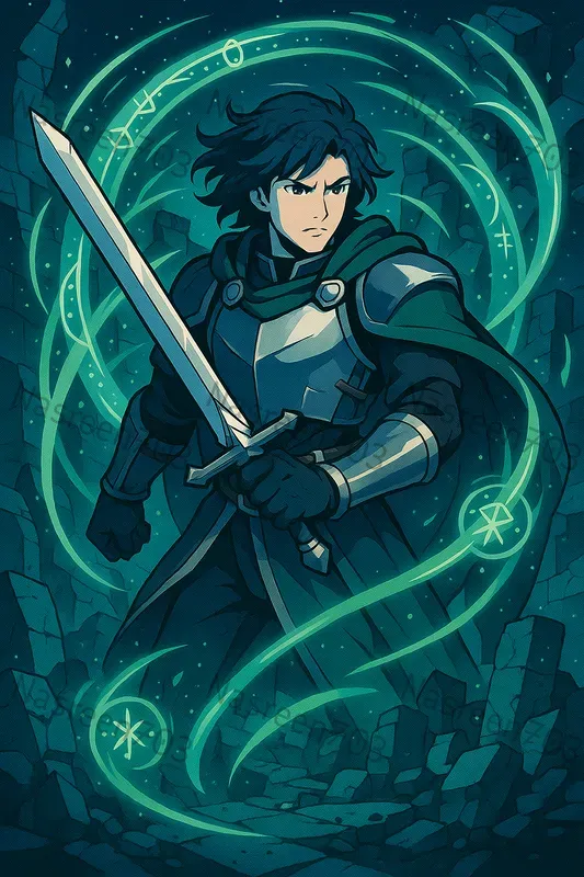 Anime Pop Character Poster Templates ChatGPT Image Prompt | PromptBase