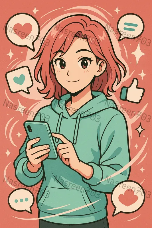 Anime Pop Character Poster Templates ChatGPT Image Prompt | PromptBase