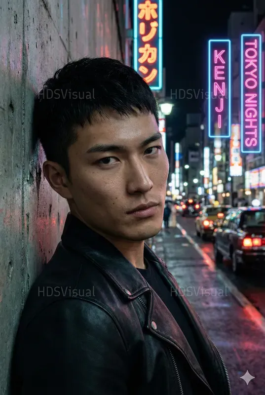 Consistent Japanese Male Models Kenji Gemini Image Prompt | PromptBase
