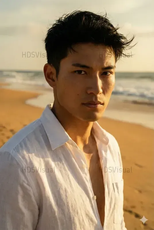 Consistent Japanese Male Models Kenji Gemini Image Prompt | PromptBase