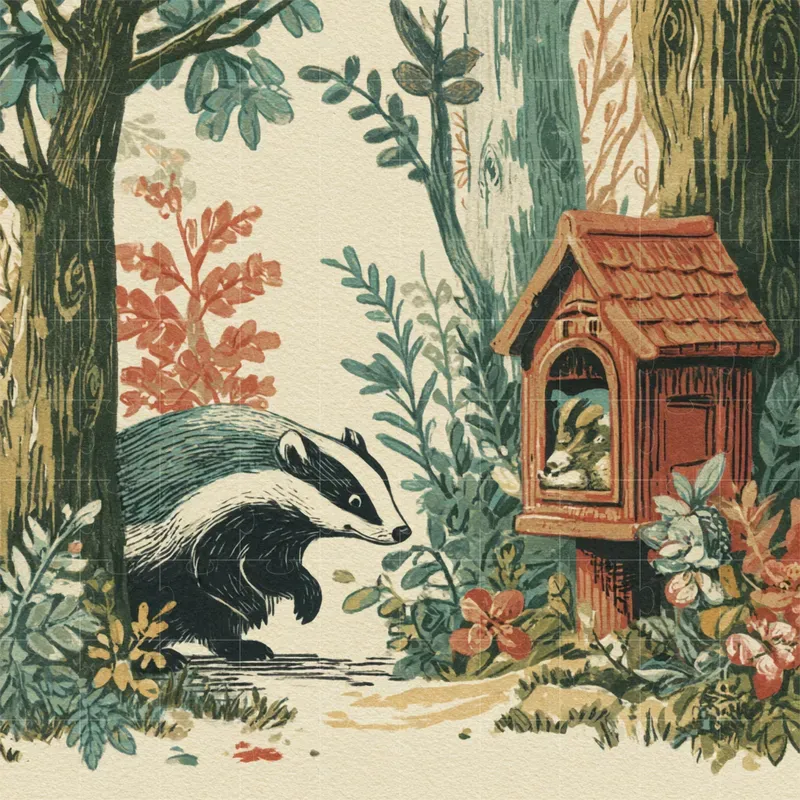 Vintage Storybook Animals Midjourney Prompt | PromptBase