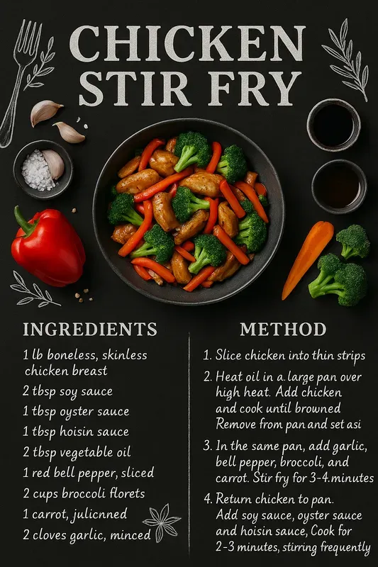 Recipe Prompting Examples Rustic Recipe Instruction Infographics ChatGPT Image Prompt | PromptBase