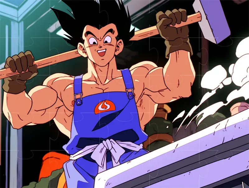Classic Dragon Ball Z Style Anime Frames Midjourney Prompt | PromptBase