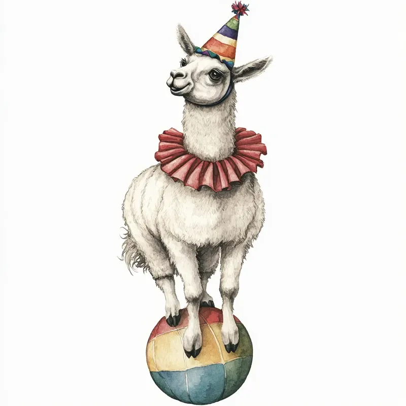 Watercolor Circus Animals Cliparts Midjourney Prompt | PromptBase