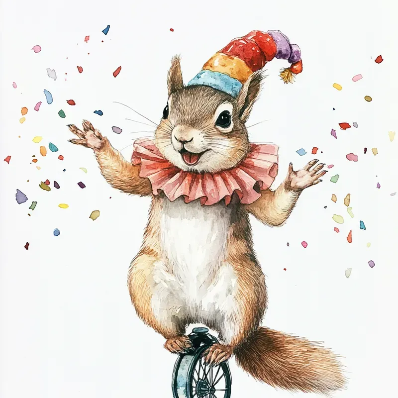 Watercolor Circus Animals Cliparts Midjourney Prompt | PromptBase