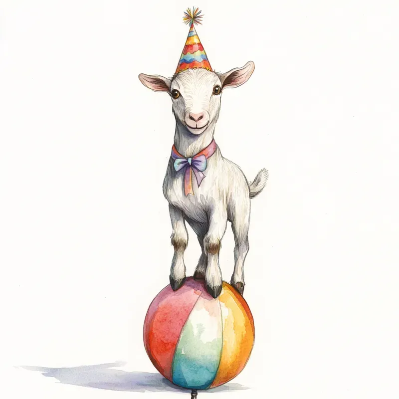 Watercolor Circus Animals Cliparts Midjourney Prompt | PromptBase