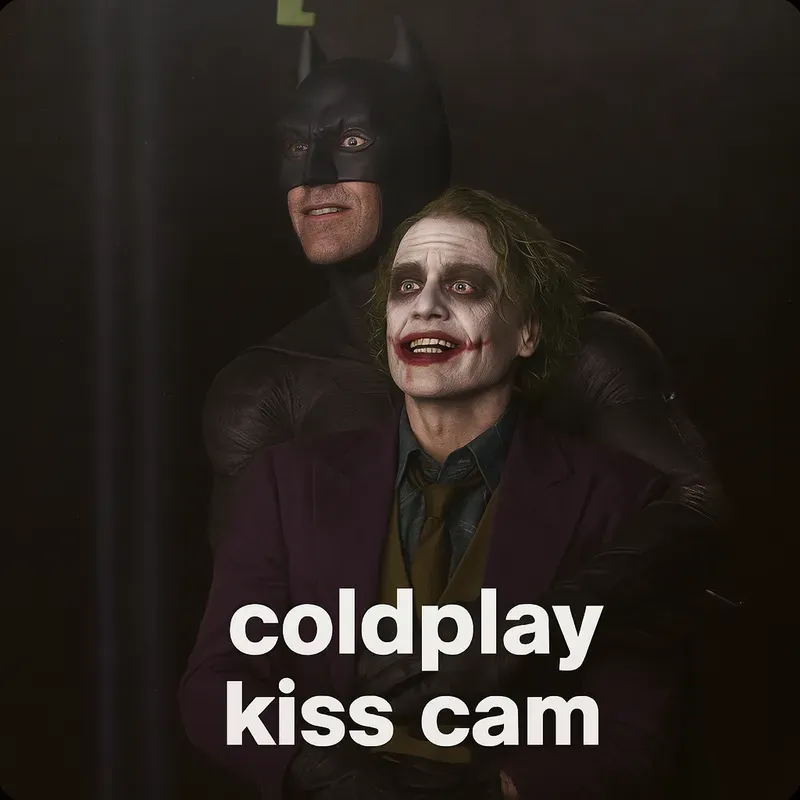 Coldplay Kiss Cam Meme Makers ChatGPT Image Prompt PromptBase