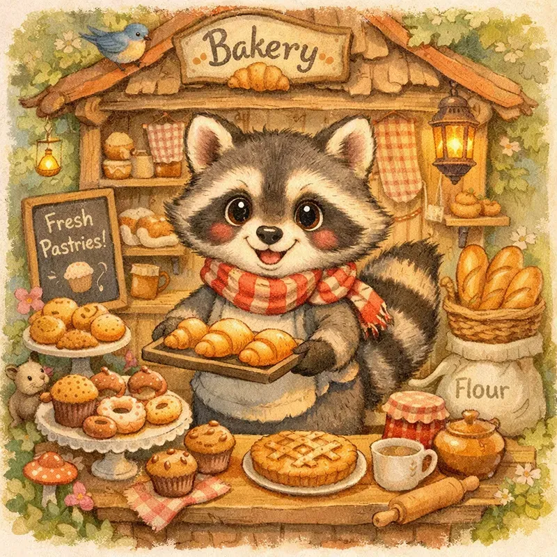 Whimsical Cozy Animals In Storybook Art ChatGPT Image Prompt | PromptBase