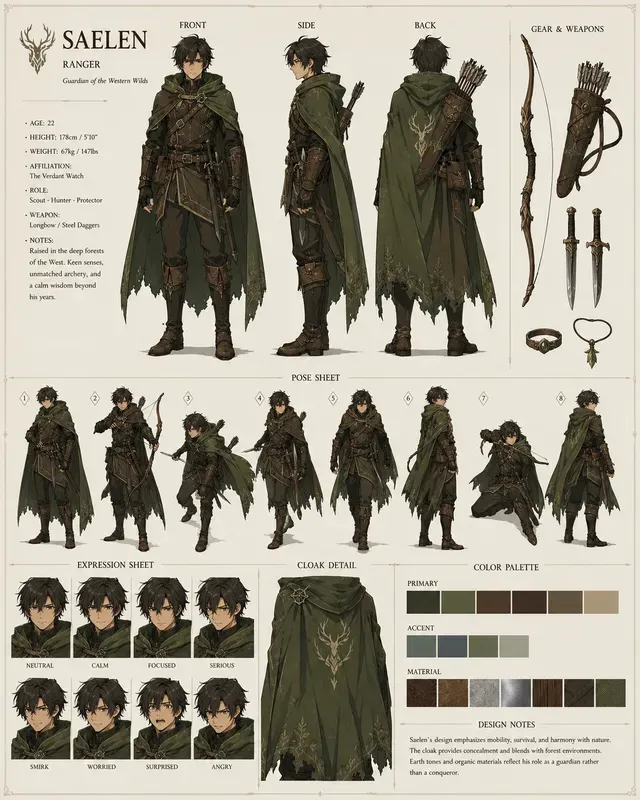 Character Reference Sheet Generator ChatGPT Image Prompt | PromptBase