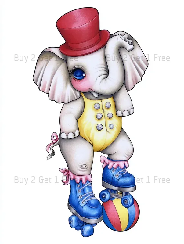 Cute Animal Circus Clipart Sets Midjourney Prompt | PromptBase