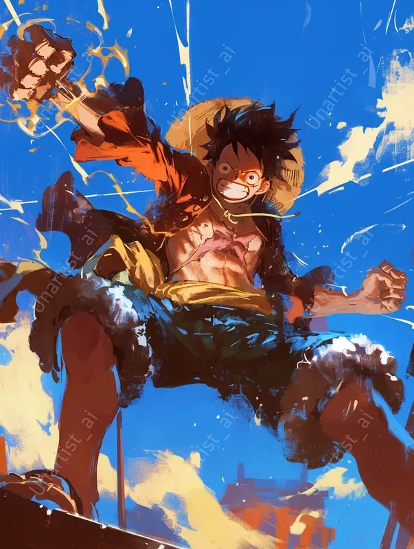Dynamic One Piece Concept Art Midjourney Prompt | PromptBase