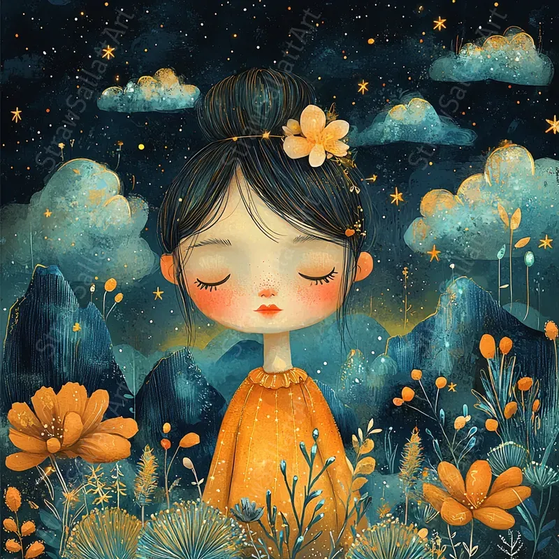 Whimsical Kid Storybook Illustration Art Midjourney Prompt | PromptBase