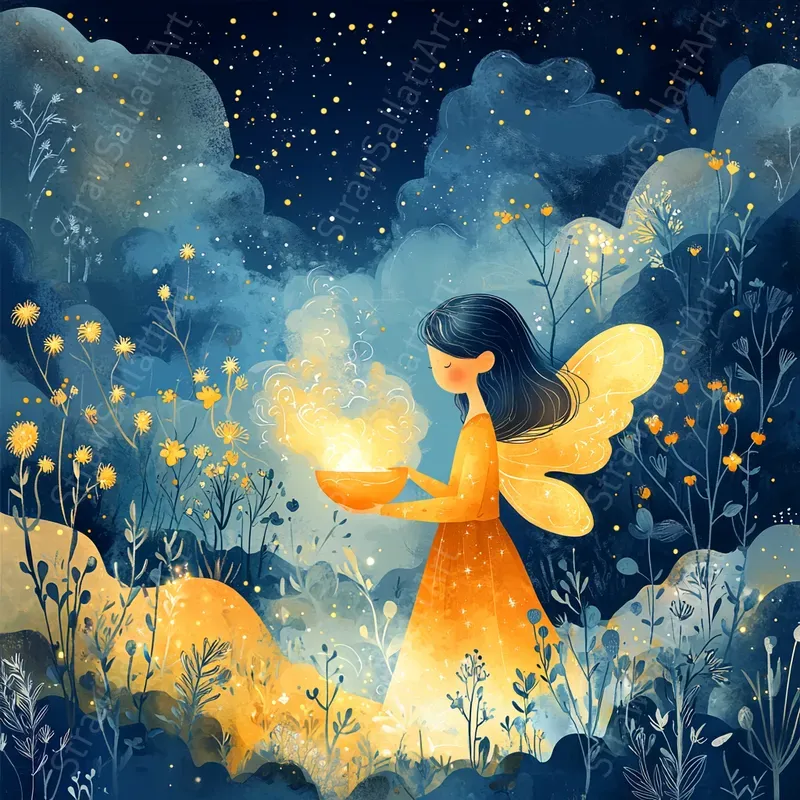Whimsical Kid Storybook Illustration Art Midjourney Prompt | PromptBase