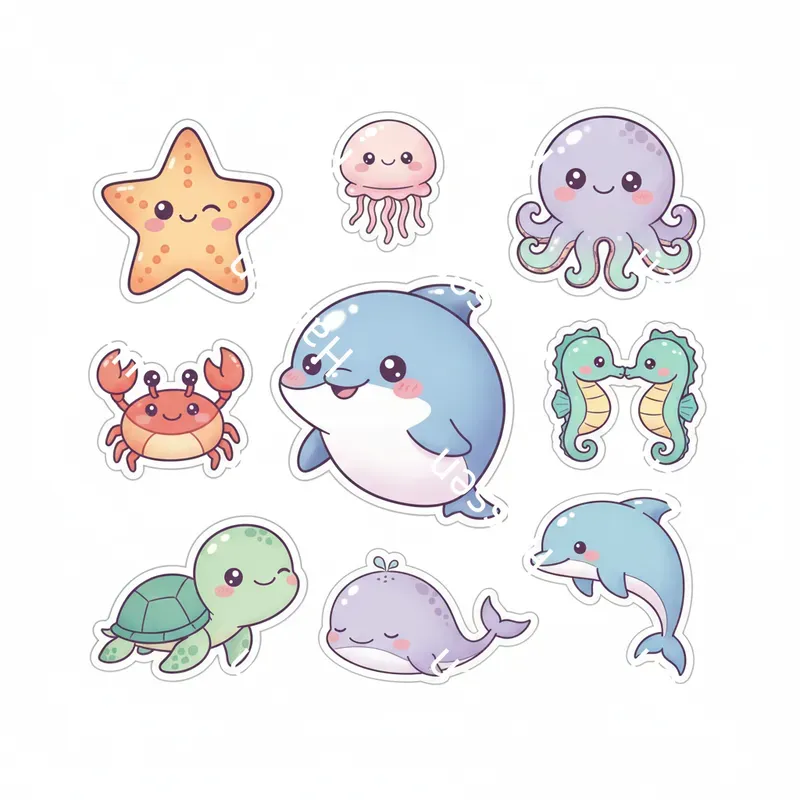 Cute Stickers You Can Sell Gemini Image Prompt | PromptBase