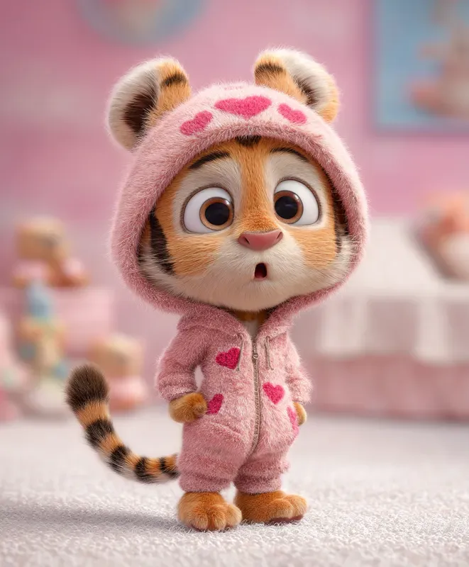 Adorable Baby Animals In Cozy Outfits Midjourney Prompt | PromptBase