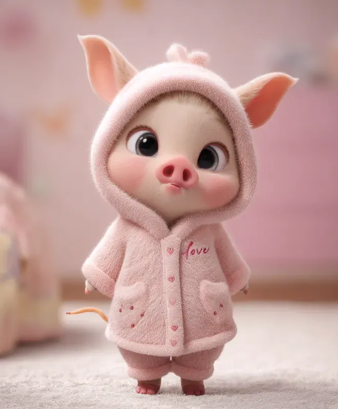 Adorable Baby Animals In Cozy Outfits Midjourney Prompt | PromptBase