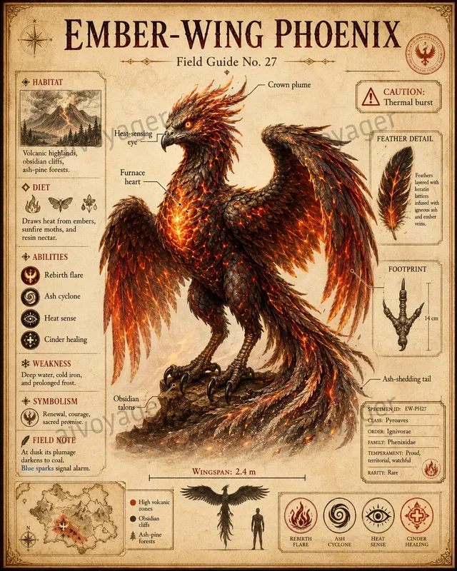 Creatures Field Guide Mythical Creature Field Guides ChatGPT Image Prompt | PromptBase