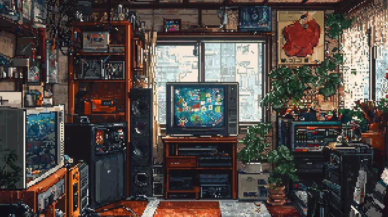 Pixel Art Game Sceneries Midjourney Prompt | PromptBase