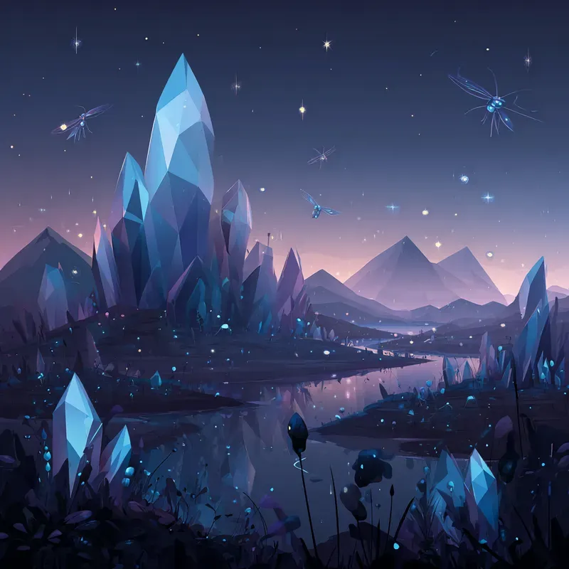 Alien Vector Landscapes Midjourney Prompt | PromptBase
