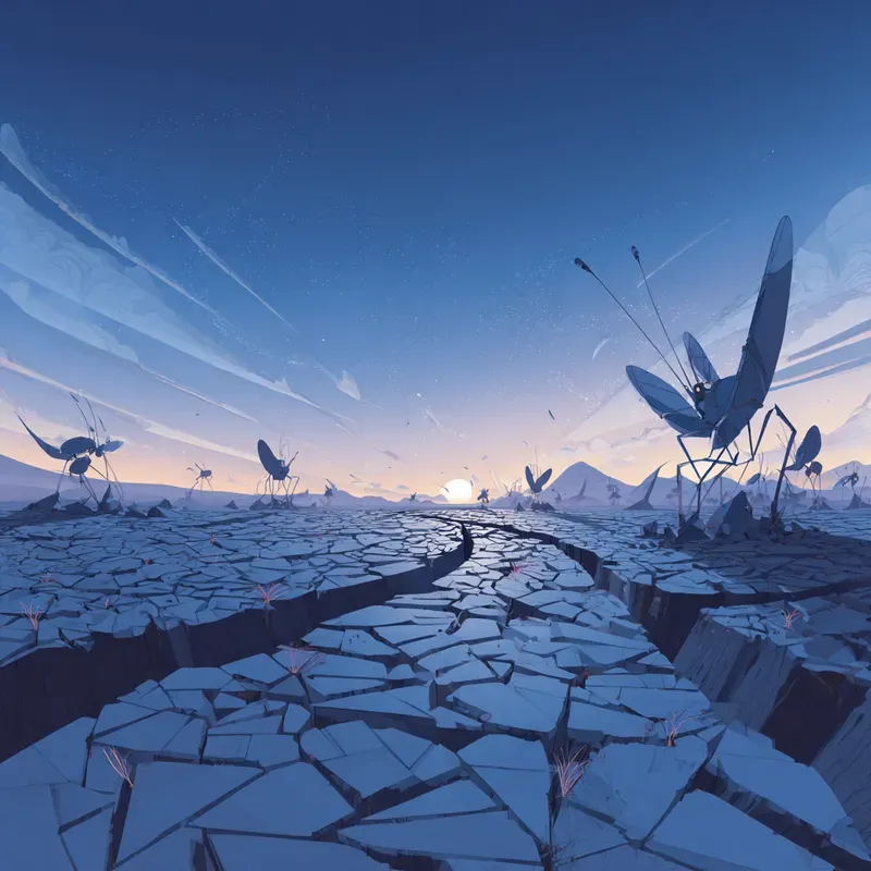 Alien Vector Landscapes Midjourney Prompt | PromptBase