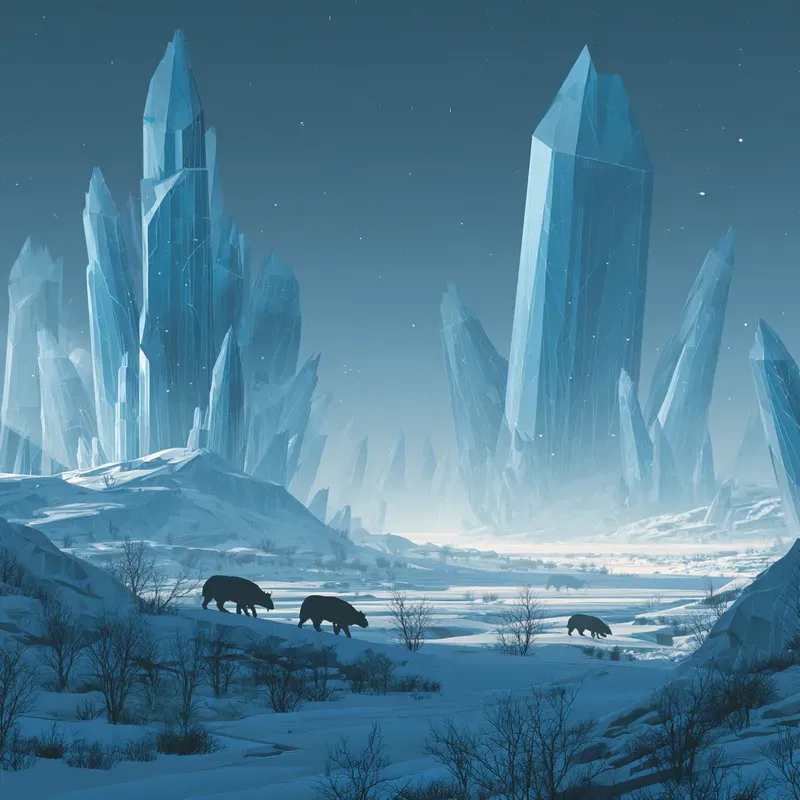 Alien Vector Landscapes Midjourney Prompt | PromptBase