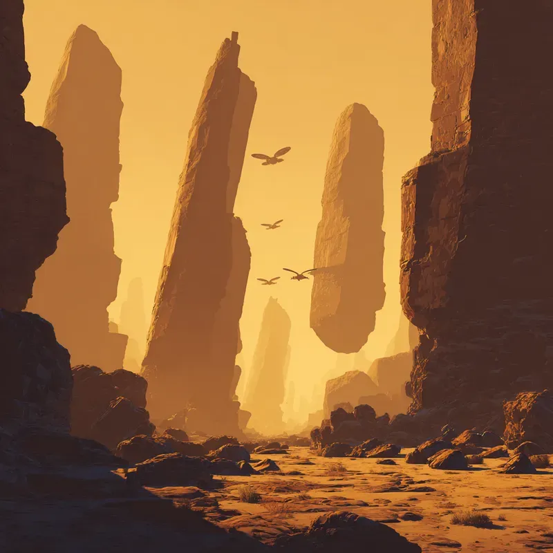 Alien Vector Landscapes Midjourney Prompt | PromptBase