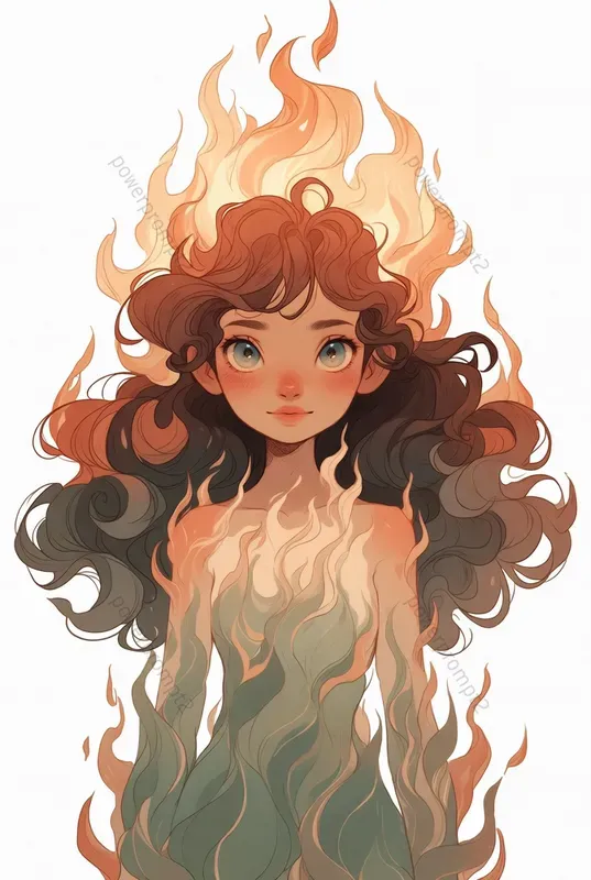 Boho Character Girls Grok Image Prompt | PromptBase