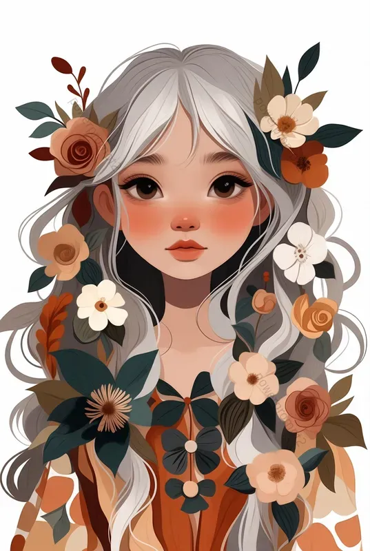 Boho Character Girls Grok Image Prompt | PromptBase
