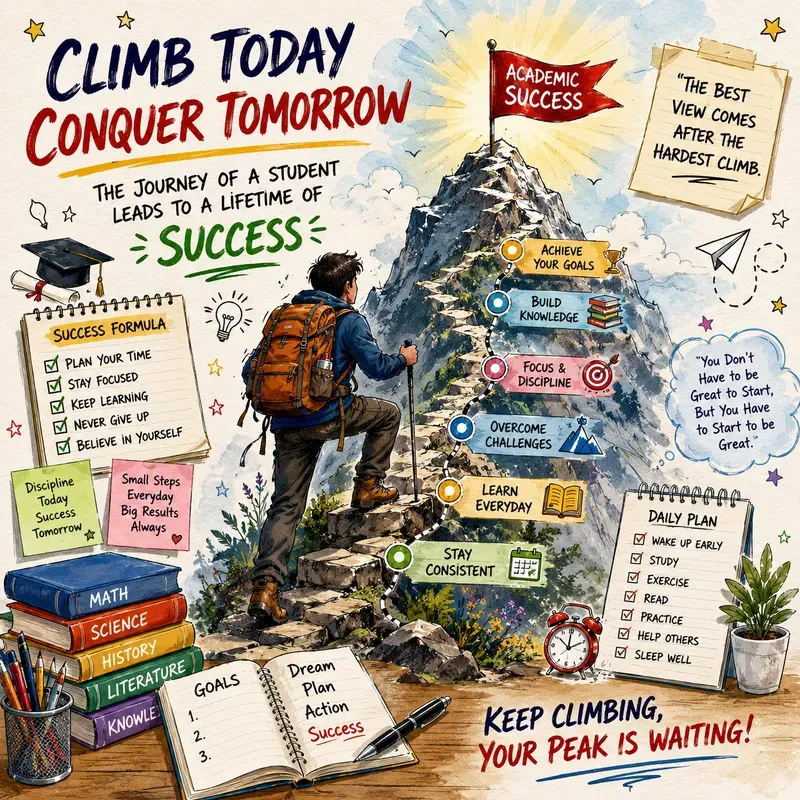 Motivational Study Poster Packs ChatGPT Image Prompt | PromptBase