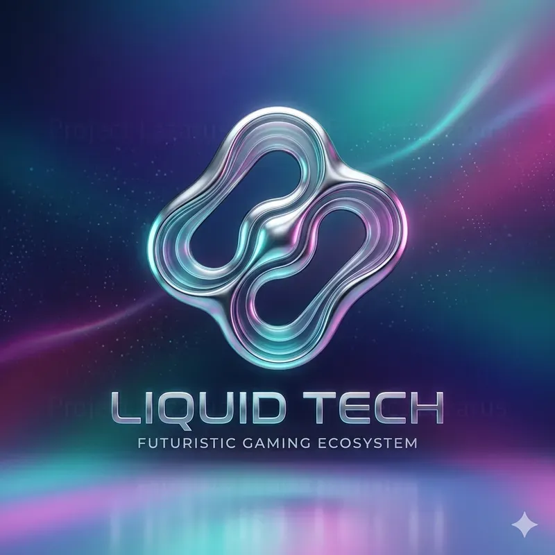 Liquid Tech Logo Systems Gemini Image Prompt | PromptBase