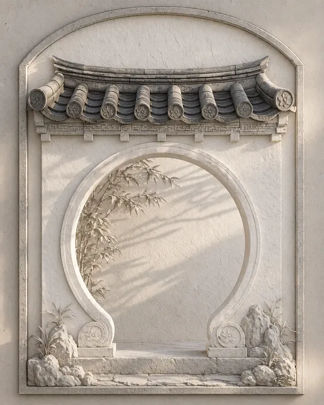 Hanok Panel Ls Hanok Shadow Relief Panels ChatGPT Image Prompt | PromptBase
